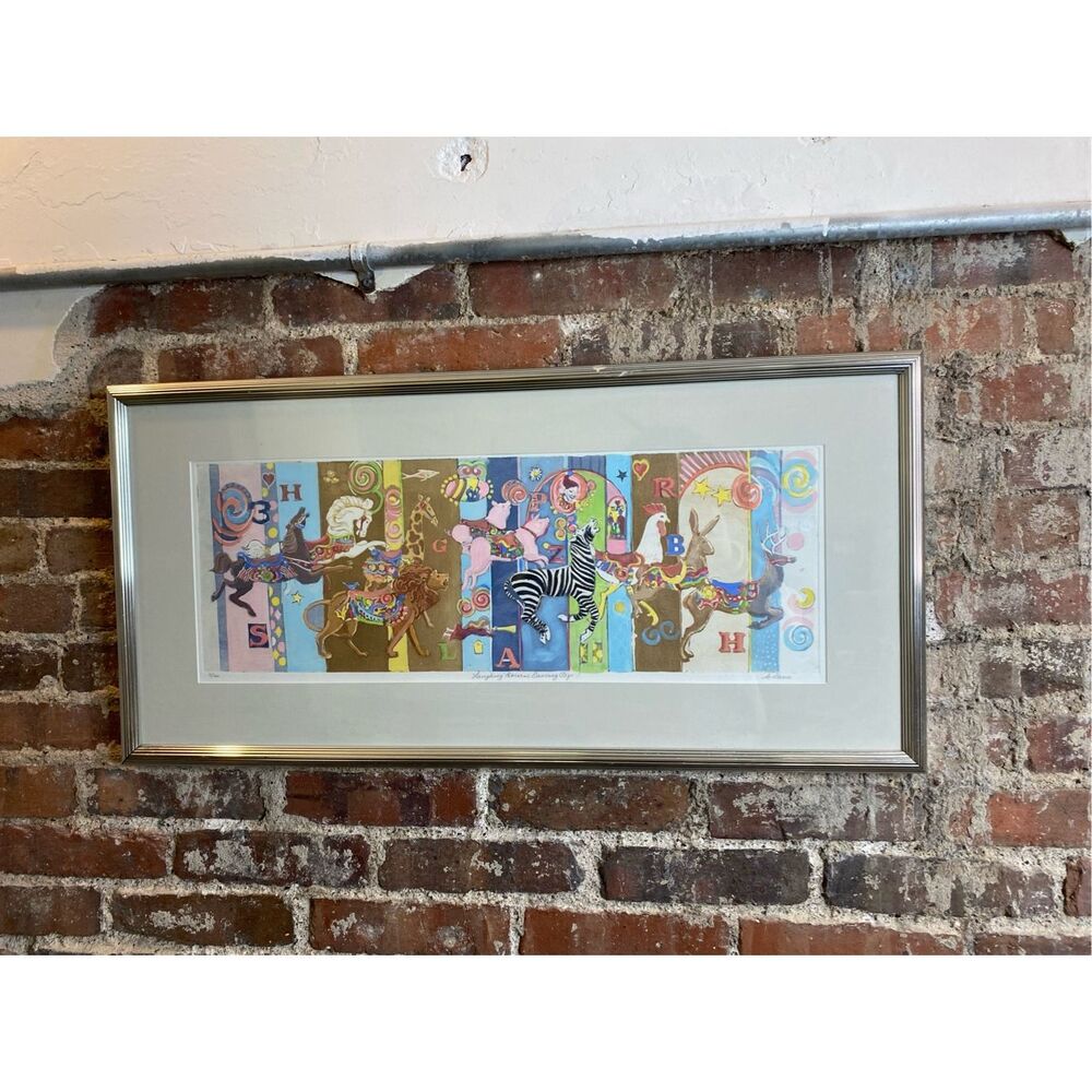 Marilyn Davis “Laughing Bears, Dancing Pigs!” Original Etching 5/100 Wall Art De